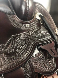 Circle Y Julie Goodnight Wind River Trail Saddle 1750 -Equestrian Supplies Store wind river saddle tooling circle y 31195.1686084985
