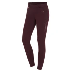 Schockemohle Winter Riding Tights II -Equestrian Supplies Store winter riding tights wine front 2171 00035 65 schockemohle 86539.1663295691