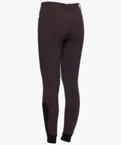 Girls Cavalleria Toscana Orbit Logo Breeches -Equestrian Supplies Store youth ct orbit breeches dk.purp back PAA016 JE010 3A00 cavalleria toscana 54742.1668822657