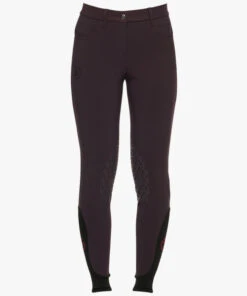 Girls Cavalleria Toscana Orbit Logo Breeches -Equestrian Supplies Store youth ct orbit breeches dk.purp front PAA016 JE010 3A00 cavalleria toscana 18650.1668822653